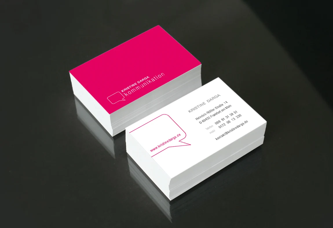 Kristine Darga Kommunikation: Logoentwicklung und Gestaltung der Geschäftspapiere © SINNBILD Design
